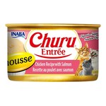 INABA Inaba Cat Can Churu Entree Chicken w Salmon Mousse 3oz single