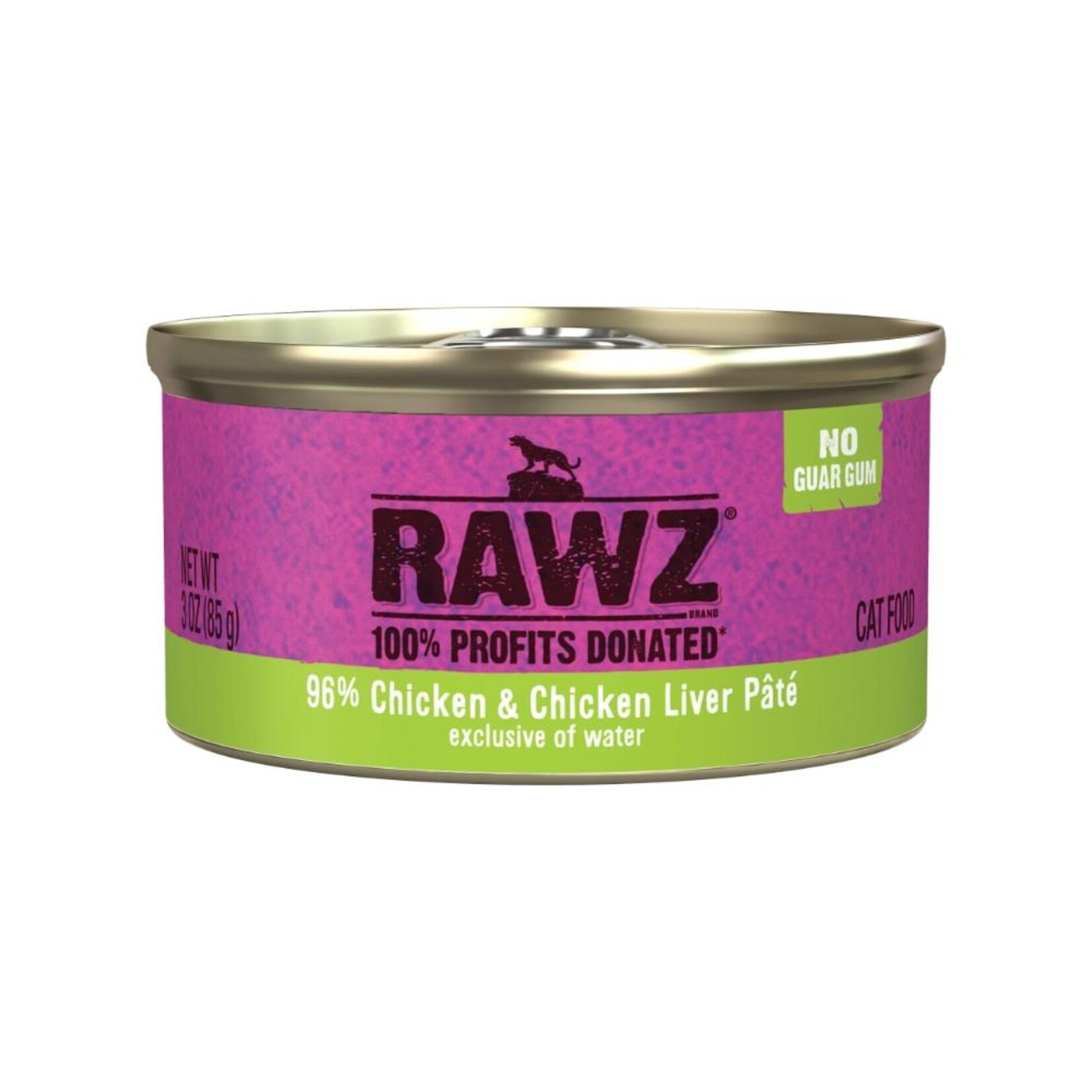 RAWZ RAWZ Cat Can Chicken N Chicken Liver Pate 3oz single