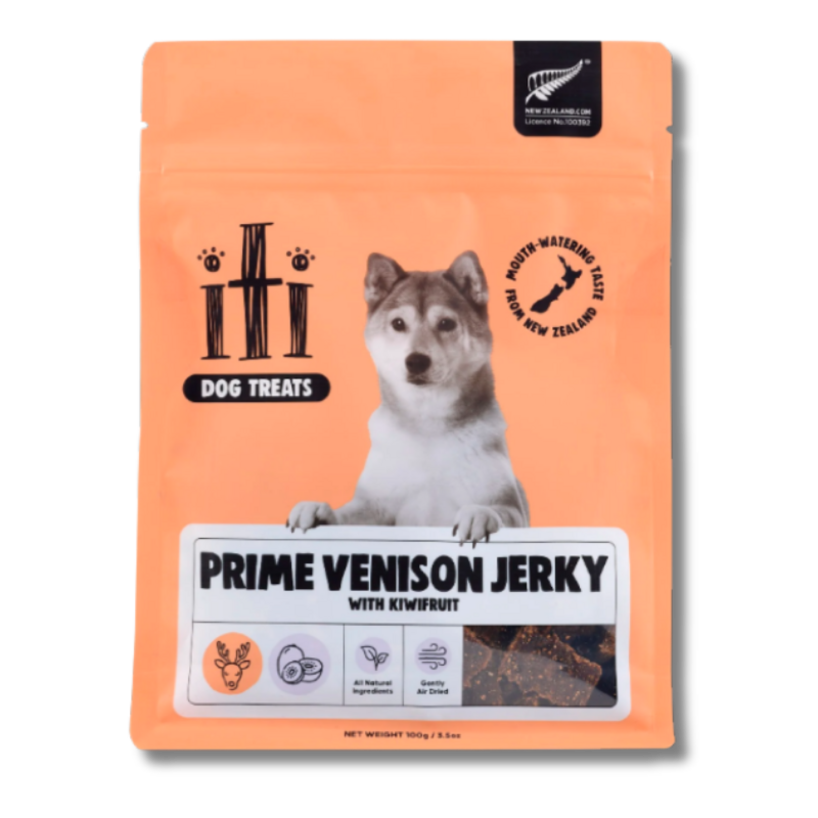 iTi iti VENISON CUTS with Kiwifruit Dogs Treats 100g