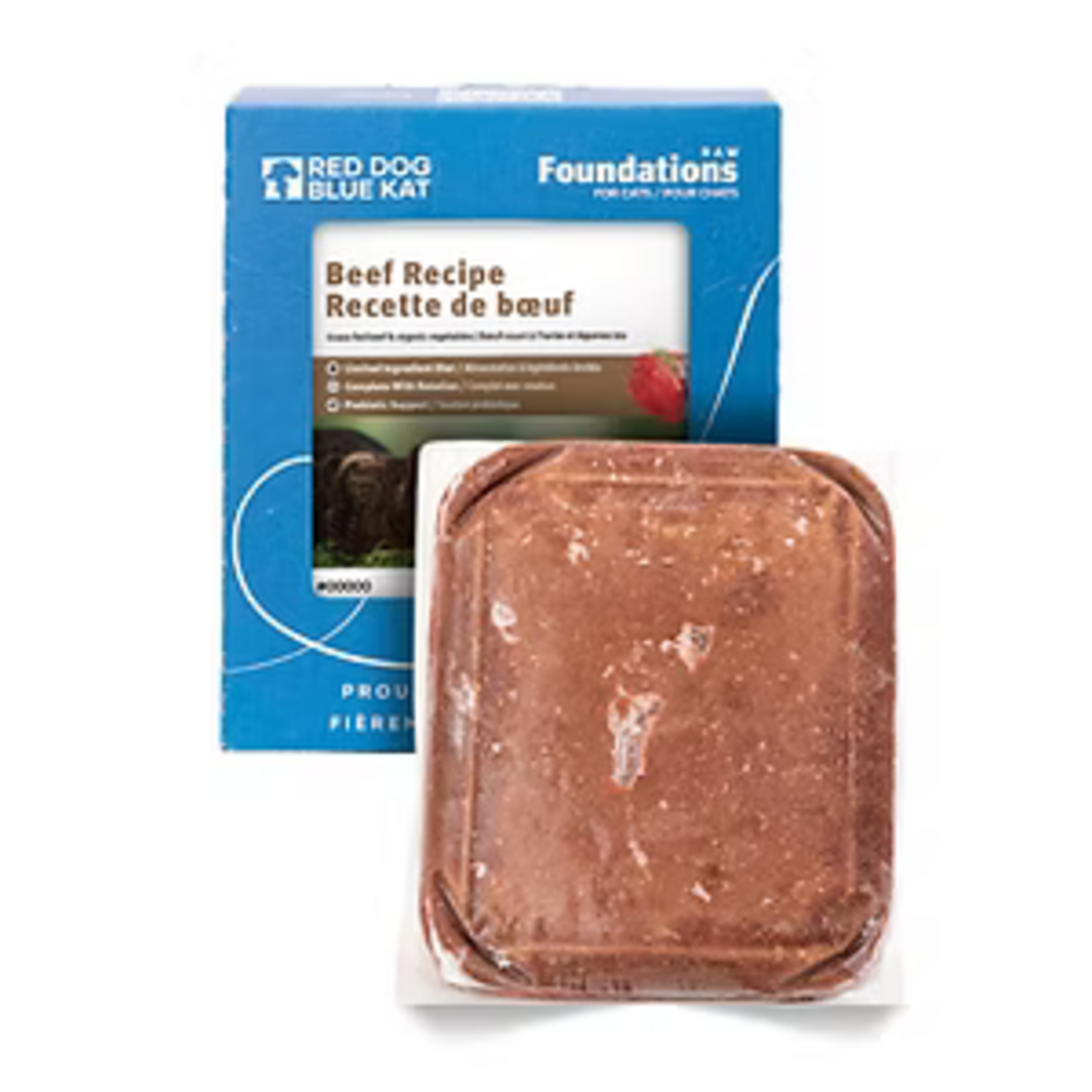 Red Dog Blue Kat RDBK Cat FOUNDATIONS Raw Beef Recipe 1lb Single