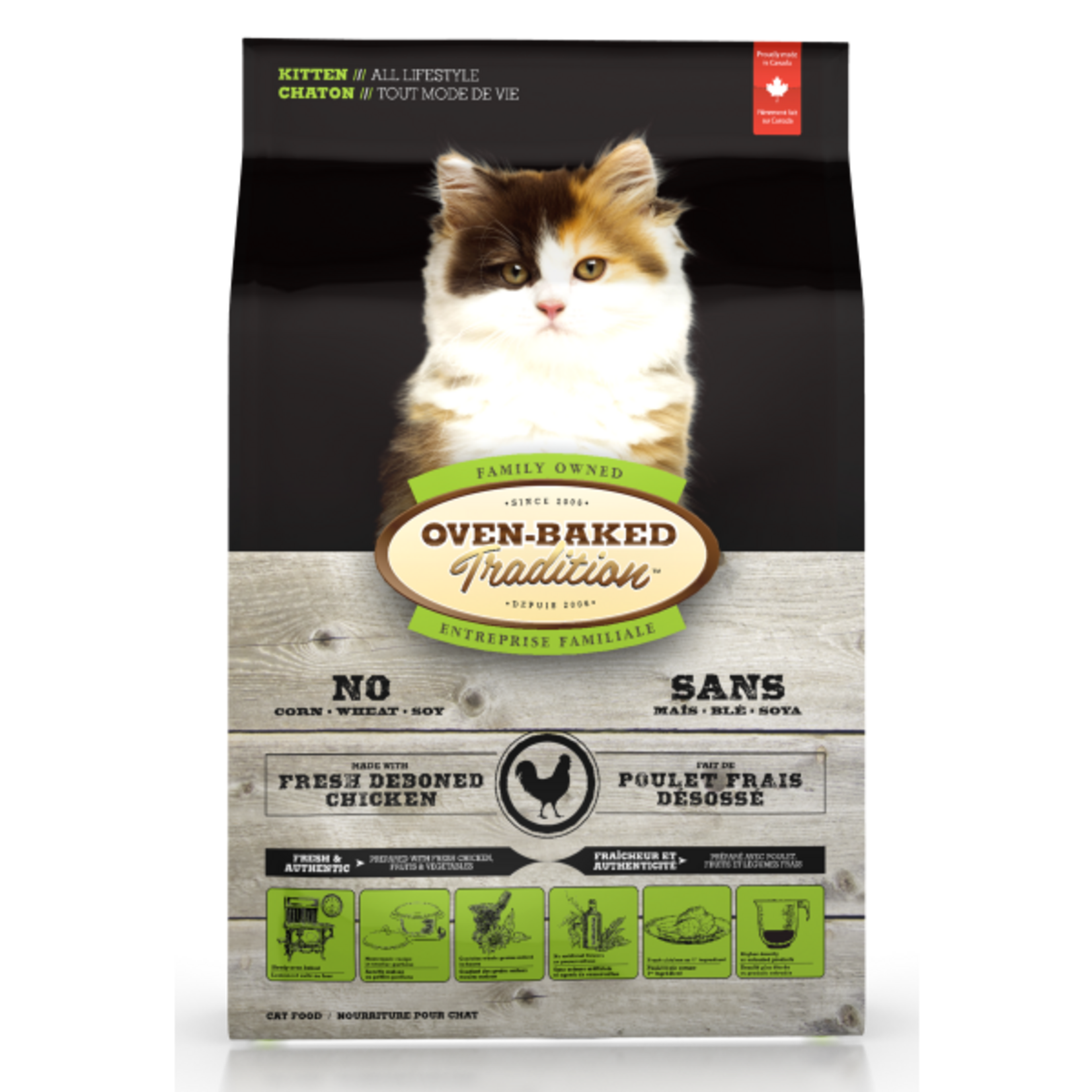 Oven-Baked Tradition Oven-Baked Tradition Cat Kitten 5lb (With Grains)