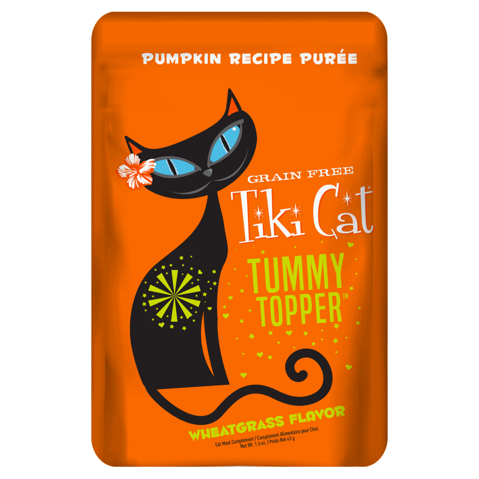 TIKI CAT Tiki Cat Solutions Topper Tummy Topper with Wheatgrass NEW 1.5oz single