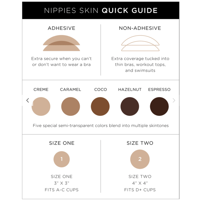 Nippies Adhesive w/ Lifting Tab in Caramel