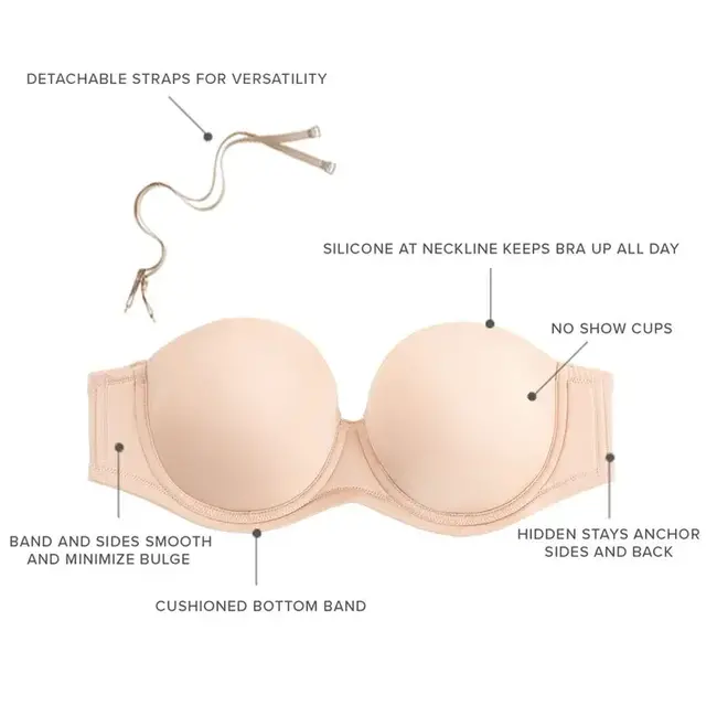 WACOAL FULL FIGURE STRAPLESS 854119