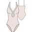 MANHATTAN BEACHWEAR lb luxe plunge one piece LB4CR12
