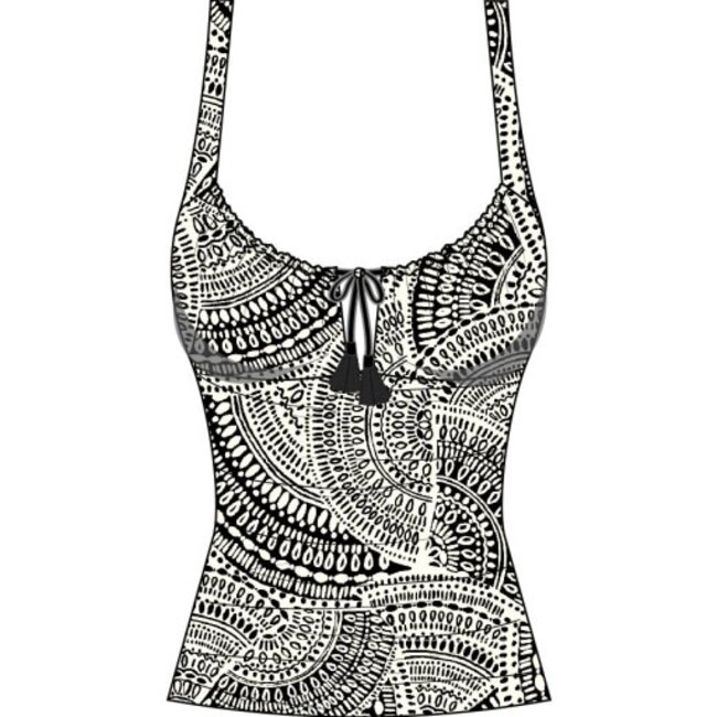 MANHATTAN BEACHWEAR dream catcher sweetheart neck ots tankini