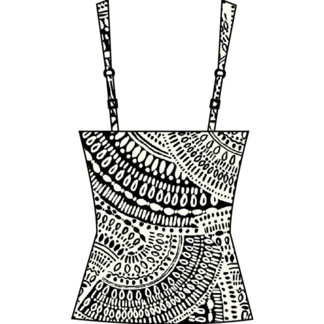 MANHATTAN BEACHWEAR dream catcher sweetheart neck ots tankini