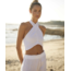 PILY Q LINEN WRAP TOP