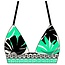 MANHATTAN BEACHWEAR monstera banded tri bra