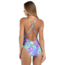 MANHATTAN BEACHWEAR swirltopia v plunge one piece