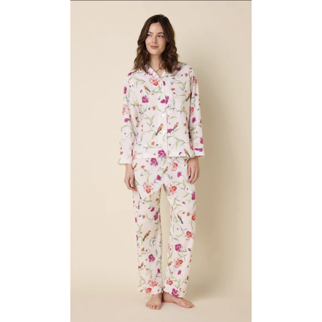 THE CAT'S PAJAMAS ROSA & BIRD LUXE PIMA PAJAMA 360-792