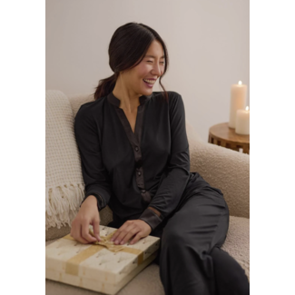 FLEUR'T TUXEDO LONG PJ SET
