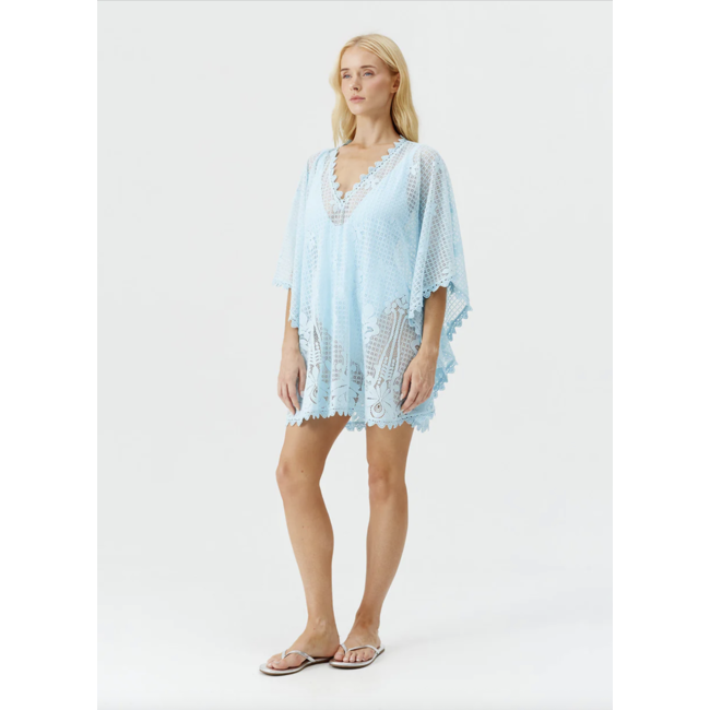 MELISSA ODABASH JOSIE  SHORT LACE KAFTAN