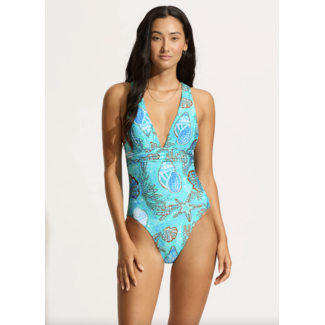 SEAFOLLY LA MER CROSS BACK ONE PIECE