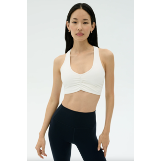 SPLITS59 AIRWEIGHT BRA WITH RUCHING