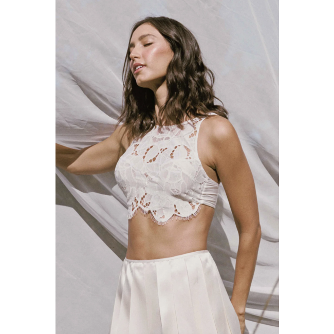 ELLIPSE HIGH NECK LACE BRALETTE 111282