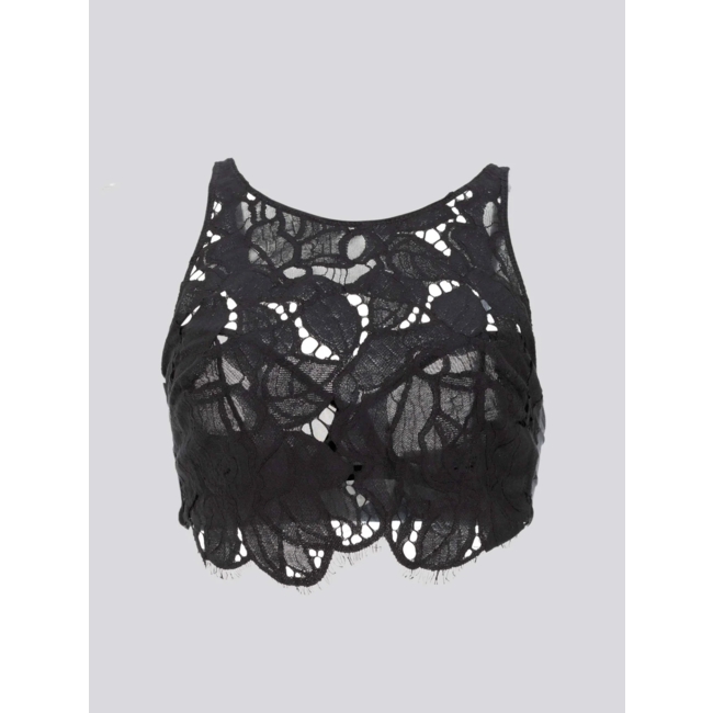 ELLIPSE HIGH NECK LACE BRALETTE 111282