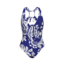 MANHATTAN BEACHWEAR FLOWER v-plunge halter 1pc SN5BK09