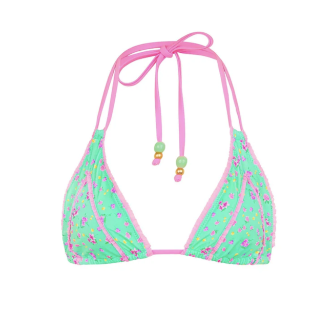 KULANI KINIS DECORATIVE PANEL HALTER BIKINI TOP TOP183