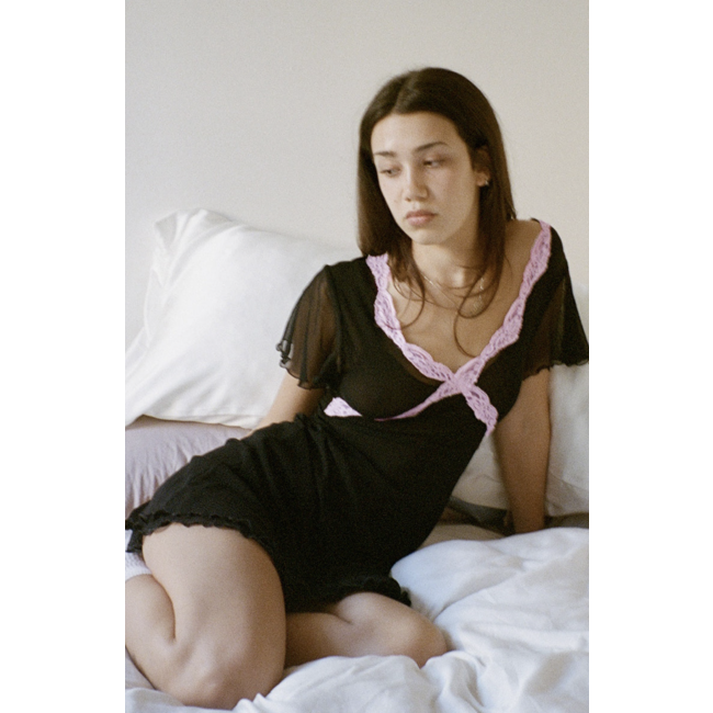 ONLY HEARTS TULLE W/ANGEL SLEEVE MINI 61511