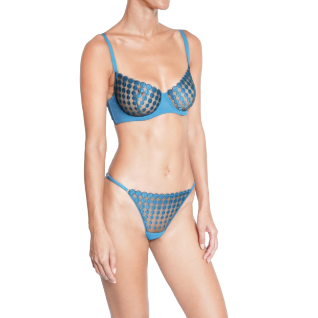 HUIT DECO DOTS THONG DEC-TRQ-J10