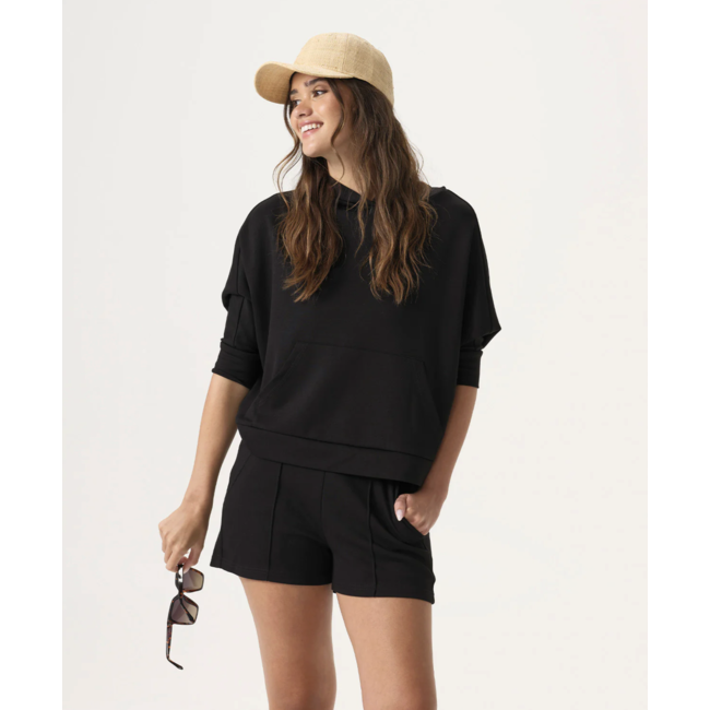 PILY Q TRAVEL HOODIE BLK-1413T