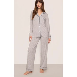 EBERJEY GISELE PRINTED LONG PJ SET