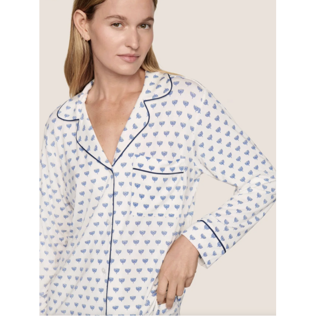 EBERJEY GISELE PRINTED LONG PJ SET PJ1141