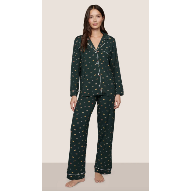 EBERJEY GISELE PRINTED LONG PJ SET PJ1141