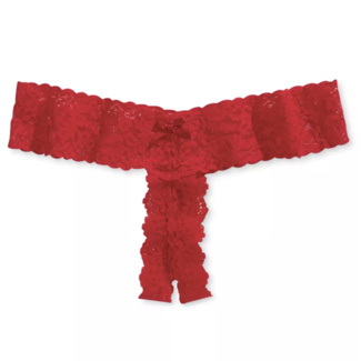 HANKY PANKY AFTER MIDNIGHT SOLID OPEN PANEL THONG
