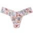 HANKY PANKY PRINTED SIGNATURE LACE LR THONG PR4911