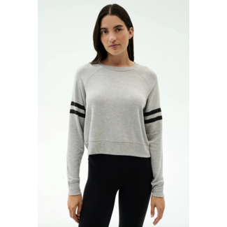 SPLITS59 BROOKS STRIPE FLEECE SWEATSHIRT