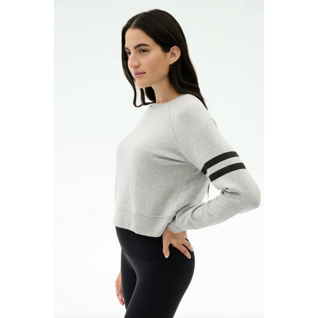 SPLITS59 BROOKS STRIPE FLEECE SWEATSHIRT D4210