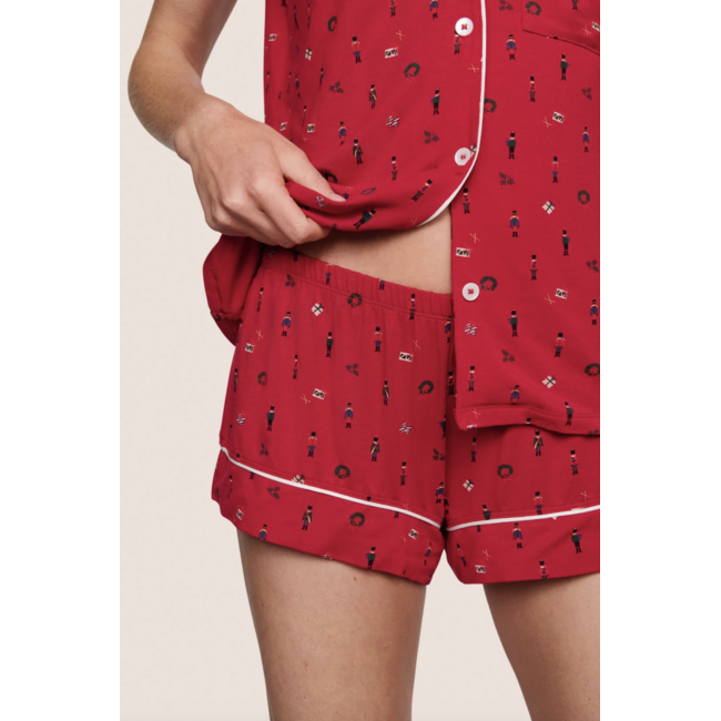 EBERJEY GISELE PRINTED SHORTIE PJ SET PJ1141S