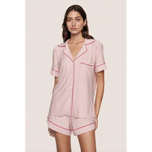 EBERJEY GISELE PRINTED TENCEL MODAL RELAXED SHORT PJ SET PJ1141SN