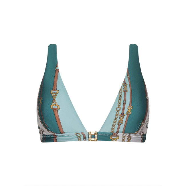 L'AGENCE LEXIE BELT STRIPE BRA TOP LG6WE83