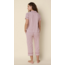 THE CAT'S PAJAMAS HOLIDAY STRIPE PIMA KNIT CAPRI 225-887