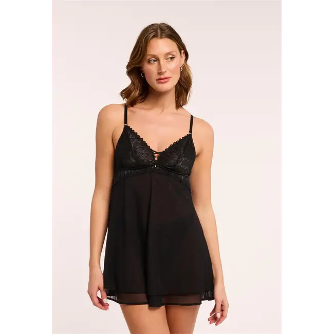 MONTELLE LACE BABYDOLL W THONG 9345