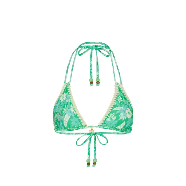 KULANI KINIS CROCHET HALTER BIKINI TOP TOP167