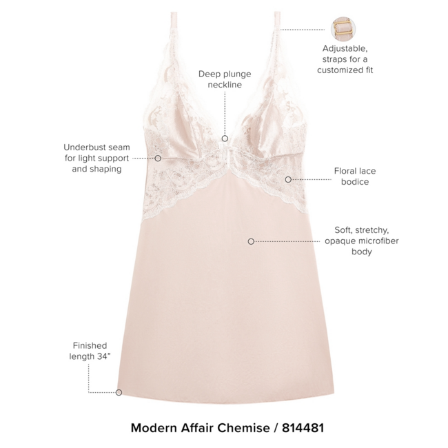 WACOAL MODERN AFFAIR CHEMISE 814481