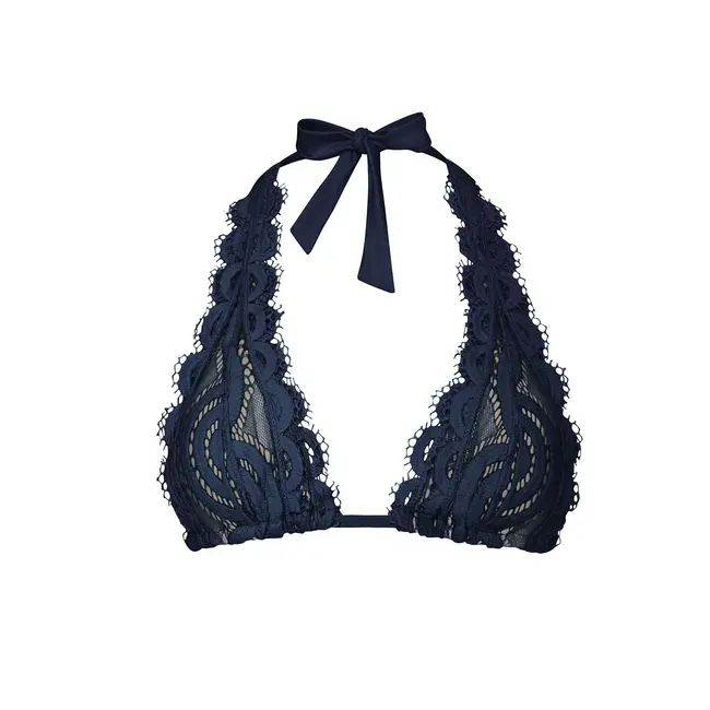 PILY Q LACE HALTER TOP PCF-152H