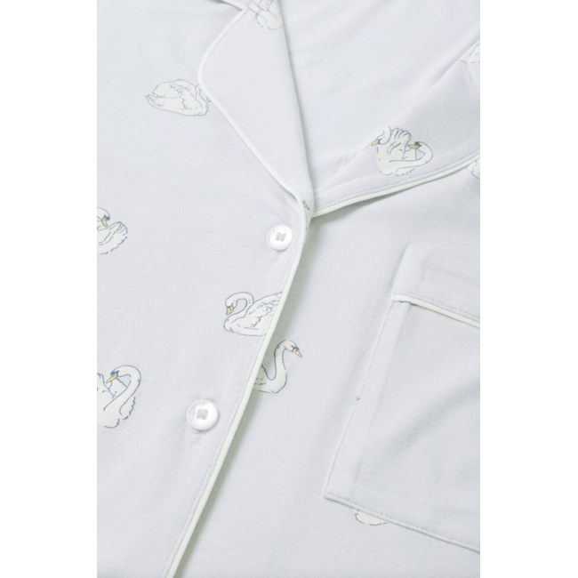 EBERJEY GISELE PRINTED TENCEL MODAL RELAXED SHORT PJ SET PJ1141SN