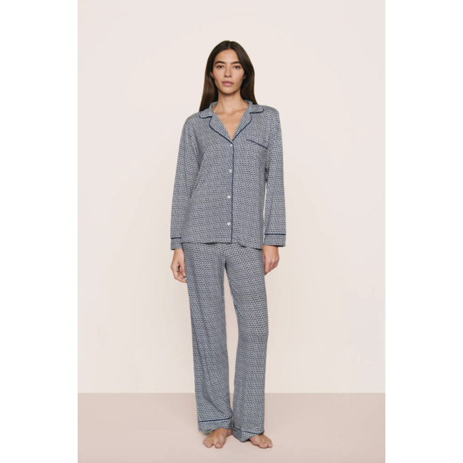 EBERJEY GISELE PRINTED LONG PJ SET PJ1141