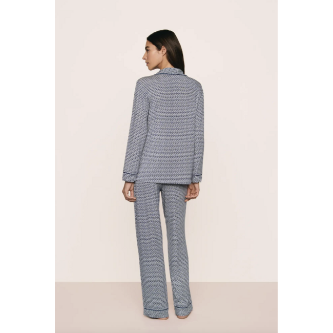 EBERJEY GISELE PRINTED LONG PJ SET PJ1141