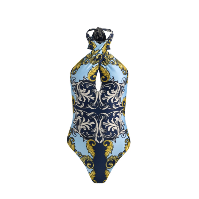 PILY Q Antique Scroll Cross Front One Piece ASL-2004P