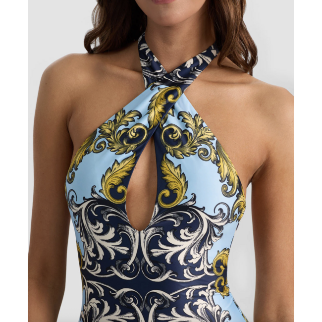 PILY Q Antique Scroll Cross Front One Piece ASL-2004P