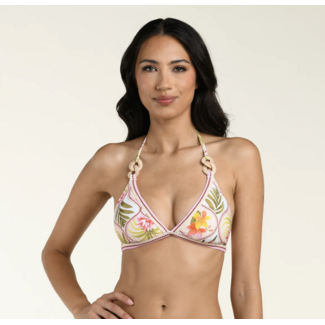 MANHATTAN BEACHWEAR palm soft band halter bra