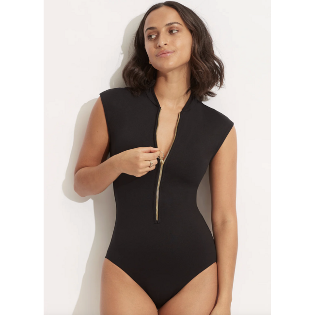 SEAFOLLY ZIP FRONT ONE PIECE 10987