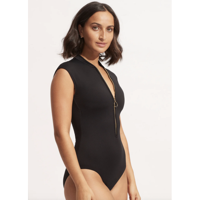 SEAFOLLY ZIP FRONT ONE PIECE 10987