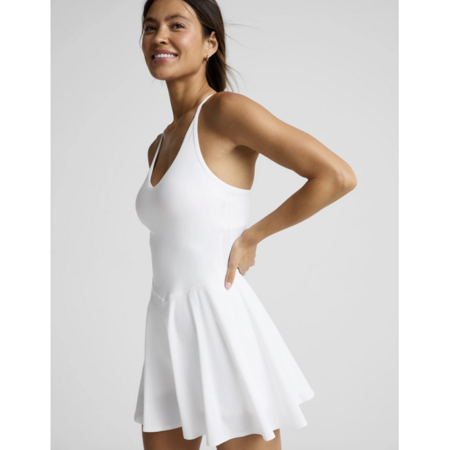BEYOND YOGA youre a force dress white wht